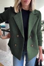 Amelia™ | Stylish Blazer with Knitted Sleeves