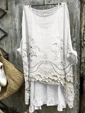 Rosmira™ - Dual-Hem Printed Blouse
