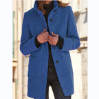 Vintora™ – Retro Women's Windbreaker with Buttons and Stand-Up Collar