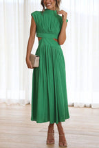 Quincy | Midi Dress with Cut-Out and Pockets