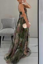Giselle | Enchanting Wedding Guest Maxi Dress with Floral Print