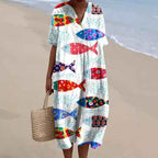Amanda - Animal Print Vintage Dress