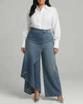 Audrey | Denim Wrap Trousers