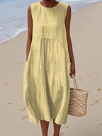 Beatrice - Elegant Sleeveless Dress with Pockets