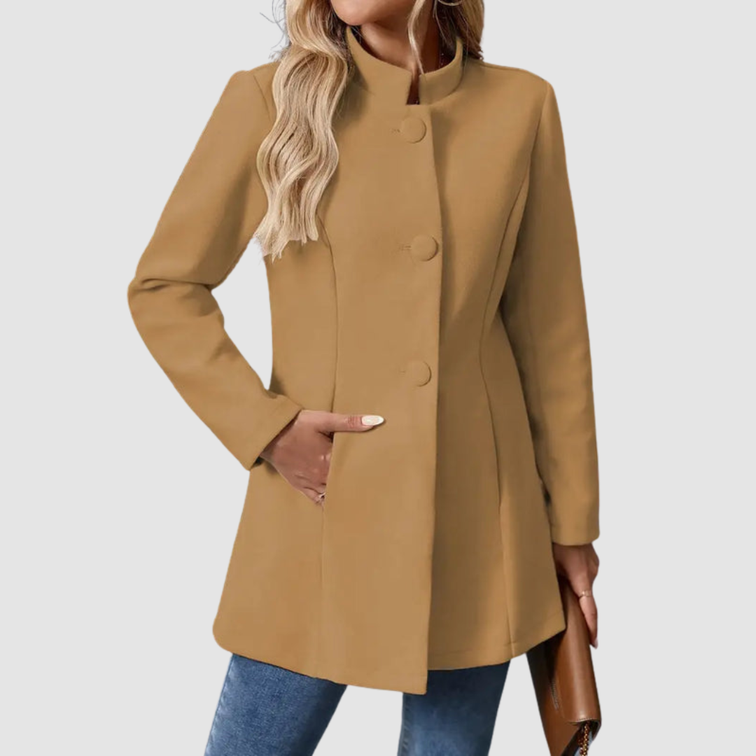 Modique™ - Elegant & Timeless Coat with Stand-Up Collar