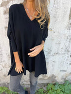 Grace™ - Comfortable V-neck Long Sleeve Sweater
