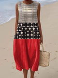 Bea - Summer Dress with Geometric Print
