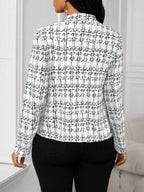 Ellie™ - Chic Plaid Blazer