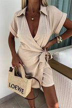 Talie - Elegant Wrap Jumpsuit