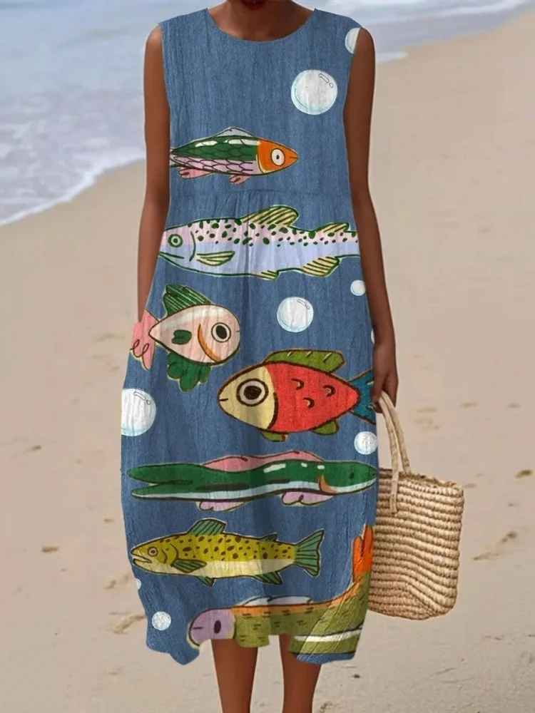 Jennifer - Animal Print Vintage Dress