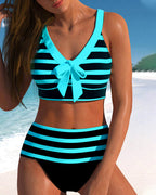 Martina™ | High Waist Striped Bikini