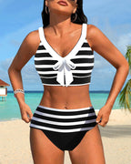 Martina™ | High Waist Striped Bikini