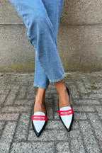 BICOLORED POINTED SLIPPERS
