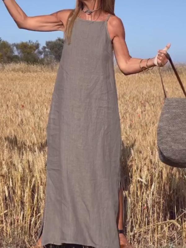 Casual Sleeveless Long Dress for Women