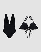 Francisca™ | Luxury Shaping Swimsuit with Deep V-Neck