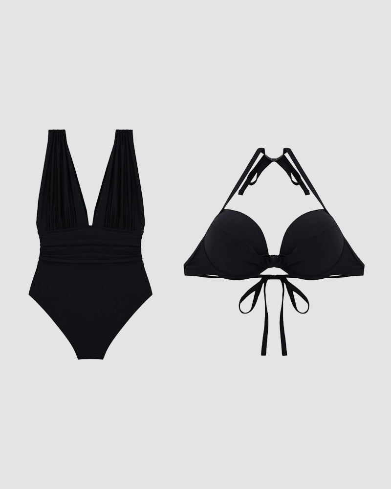 Francisca™ | Luxury Shaping Swimsuit with Deep V-Neck