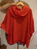 Tanith - Relaxed Fit 3/4 Sleeve Draped Neck Blouse