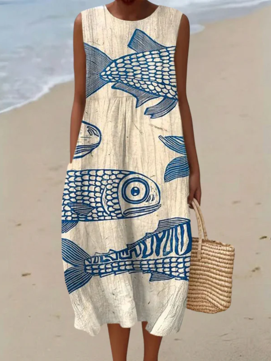 Hannah - Animal Print Vintage Dress