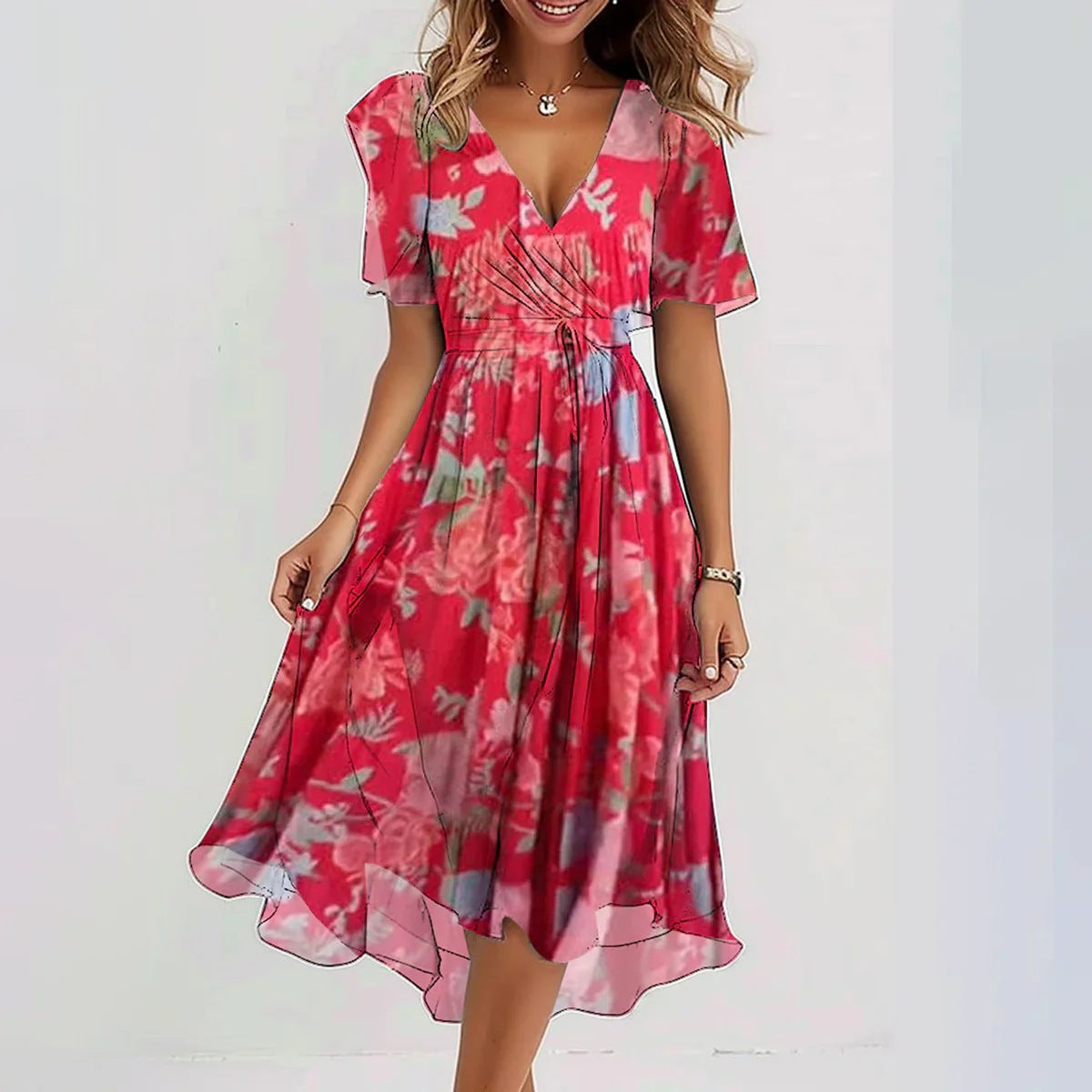 Arlina™ – Effortlessly Elegant Chiffon Dress