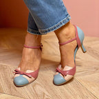 FASCIA HEEL WITH BOW DETAIL