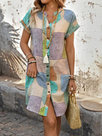 Lucille™ - Elegant Geometric Dress