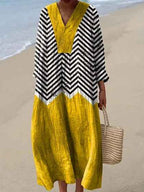 Lauren - Geometric Vintage Dress