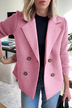 Amelia™ | Stylish Blazer with Knitted Sleeves