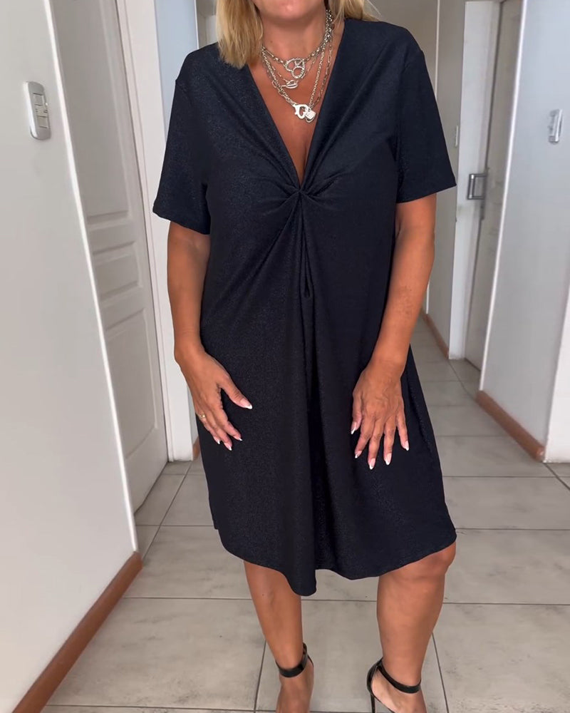 Evelyn - V-Neck Elegant Dress
