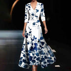 Zoe - Elegant Floral Wedding Guest Maxi Dress