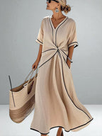 The Isla Striped Maxi Dress