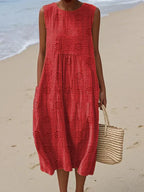 Beatrice - Elegant Sleeveless Dress with Pockets