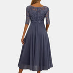 Rhonda | Elegant Lace Wedding Guest Maxi Dress
