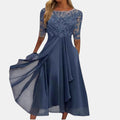 Rhonda | Elegant Lace Wedding Guest Maxi Dress