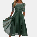 Rhonda | Elegant Lace Wedding Guest Maxi Dress