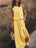 Minerva - Sleeveless Maxi Gown