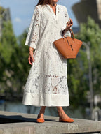 Nanna™ | Blonde Maxi Dress