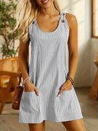 AURÉLIE | SHORT STRIPED LIGHTWEIGHT DRESS