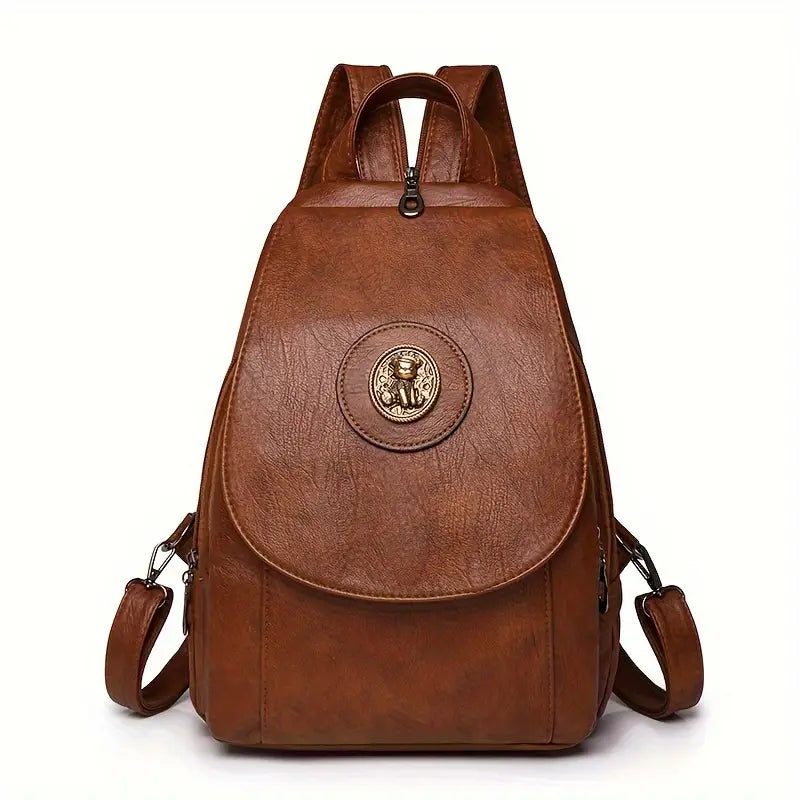 Mira’s Adjustable Retro Denim Backpack