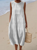 Beatrice - Elegant Sleeveless Dress with Pockets