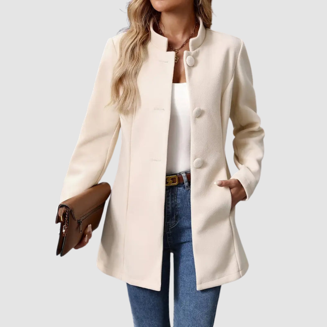 Modique™ - Elegant & Timeless Coat with Stand-Up Collar