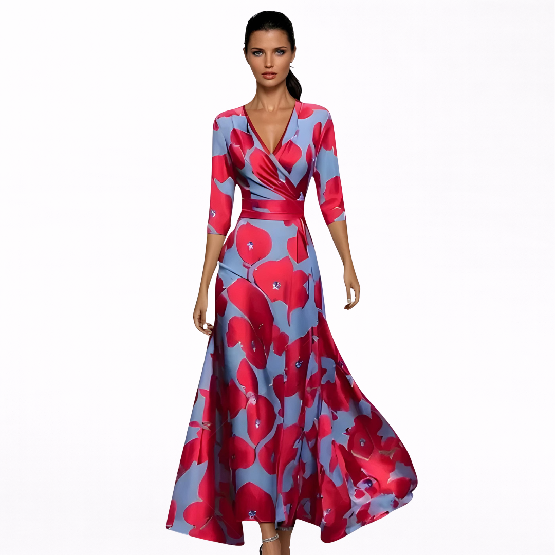 Emilia | Elegant Floral Summer Maxi Dress
