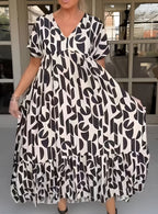 COLETTE | LOOSE DRESS WITH V-NECK