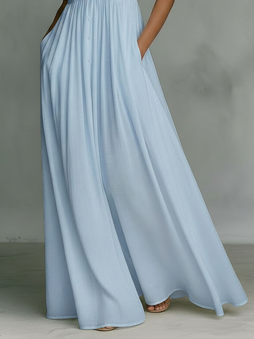 Women's Minimalist Sleeveless Maxi Dress