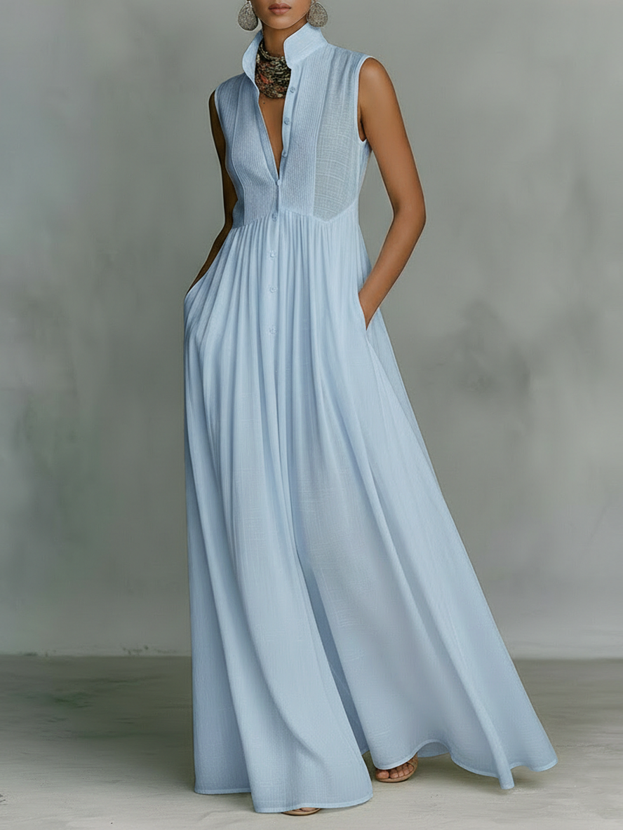 Women's Minimalist Sleeveless Maxi Dress