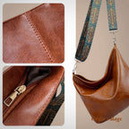 Charming Vintage Leather Bag with Shoulder Strap | Tamar's Vintage Charm
