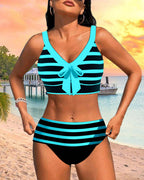 Martina™ | High Waist Striped Bikini