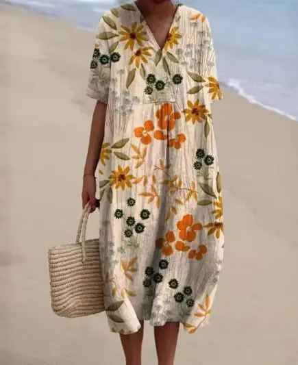 Fenna™ | Summer Breeze Printed Dress