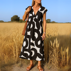 VALÉRIE | LIGHTWEIGHT V-NECK DRESS
