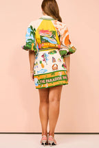 Kim - Belted Pocket Shirt Mini Dress