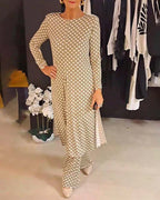 Greta | Polka Dot Ensemble with Feminine Charm